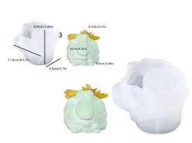 Molde silicona maceta oveja